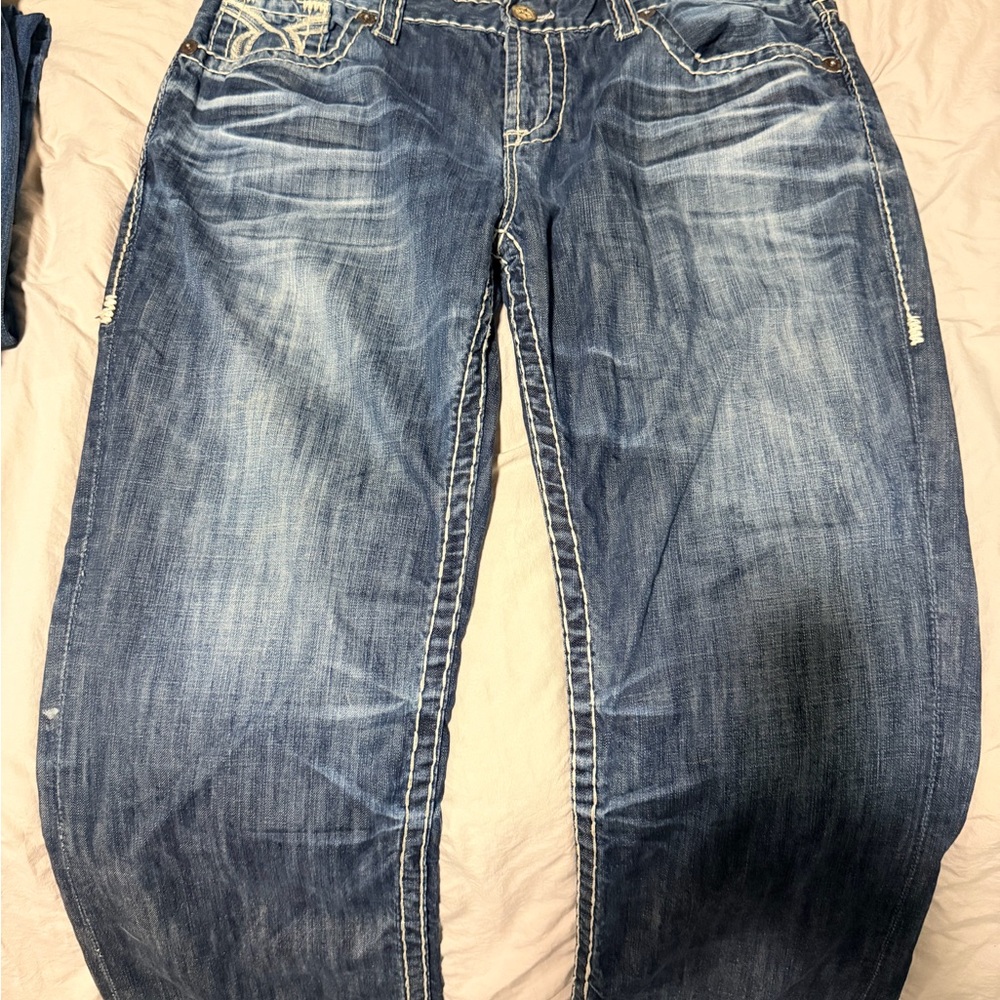 Big Star Orion Men’s 38L Jeans in Faded Blue Wash